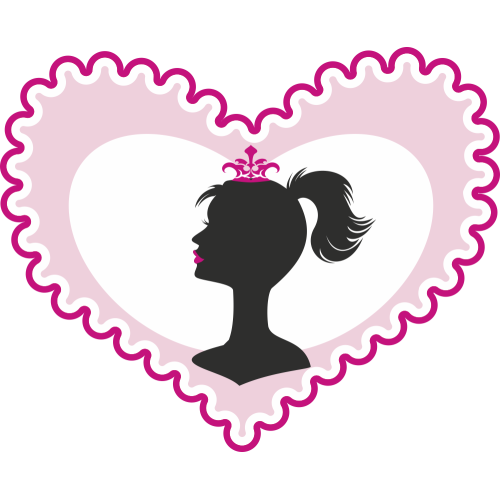 Autocollant Fashion Femme Coeur