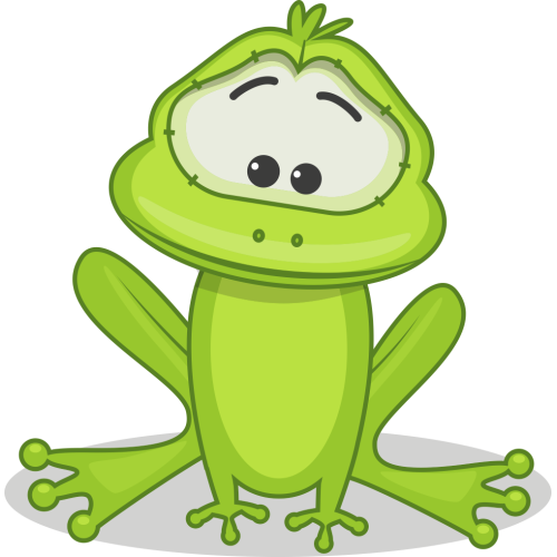 Autocollant Mignon Grenouille