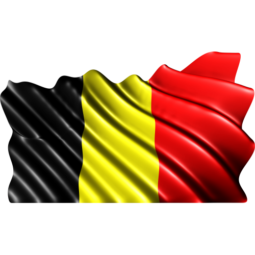 Autocollant Drapeau Belgique