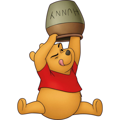 Autocollant Winnie Pot De Miel