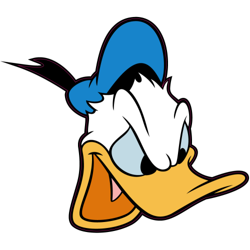 Autocollant Tete Donald