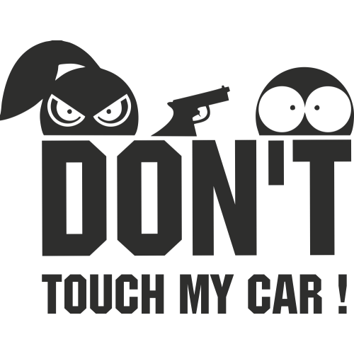 Sticker Humour Don't Touch