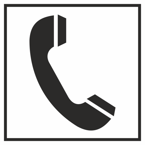 Autocollant Information Téléphone