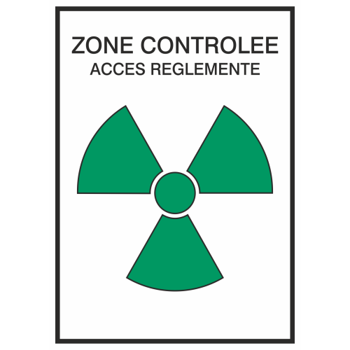 Autocollant Zone Controlée / Accès Réglementé 2