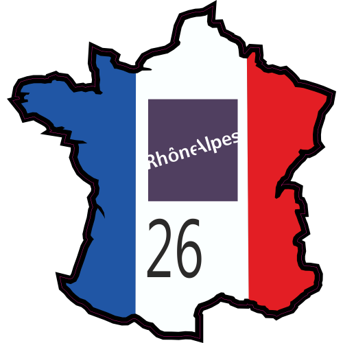 Autocollant Drome (rhone Alpes)
