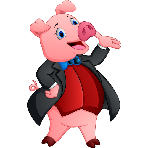 Autocollant Animaux Cochon 3