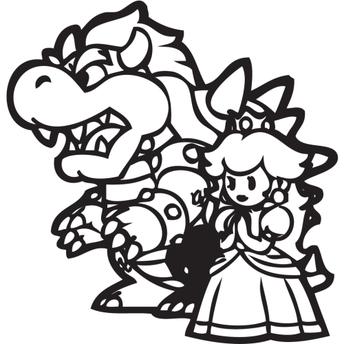Sticker Mario Bowser