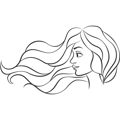 Sticker Femme Visage