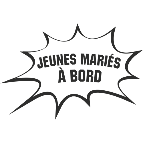 Sticker Humour Jeunes Mariés