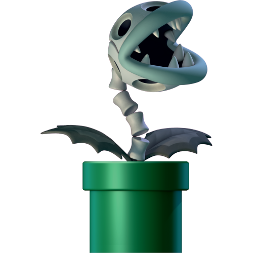 Autocollant Mario Dry Piranha Plant