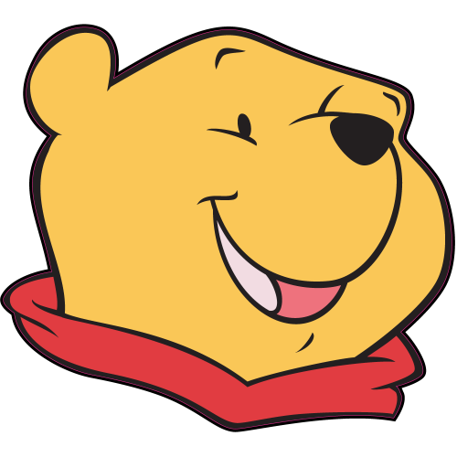 Autocollant Tete Winnie