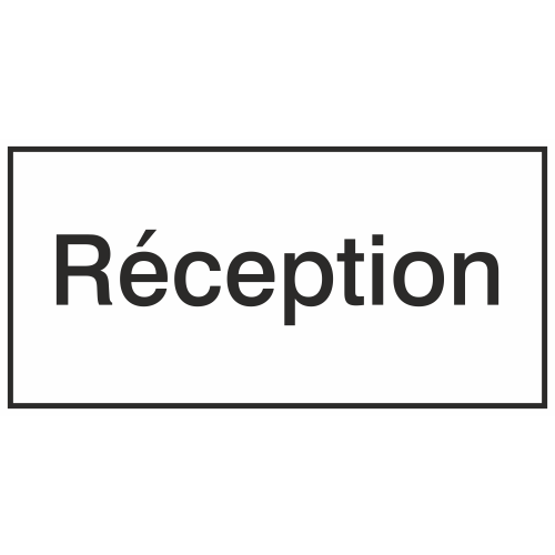 Autocollant Information Réception