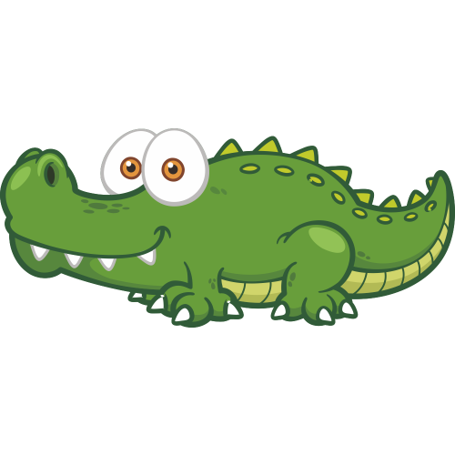 Autocollant Animaux Crocodile