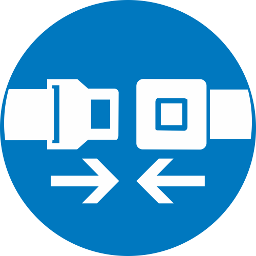 Autocollant Obligation Ceinture De Sécurité