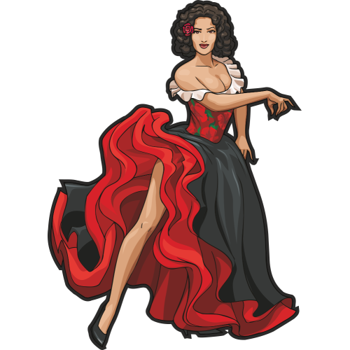 Autocollant Sexy Femme