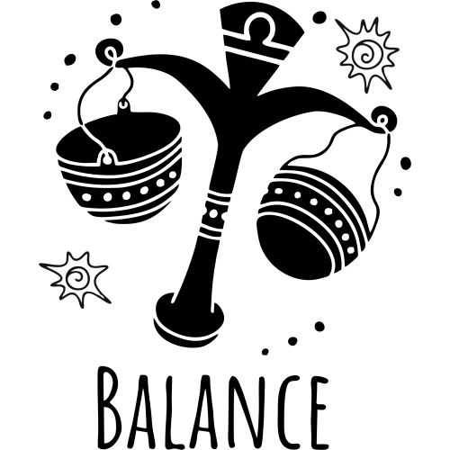 Sticker Astrologie Balance Mignon