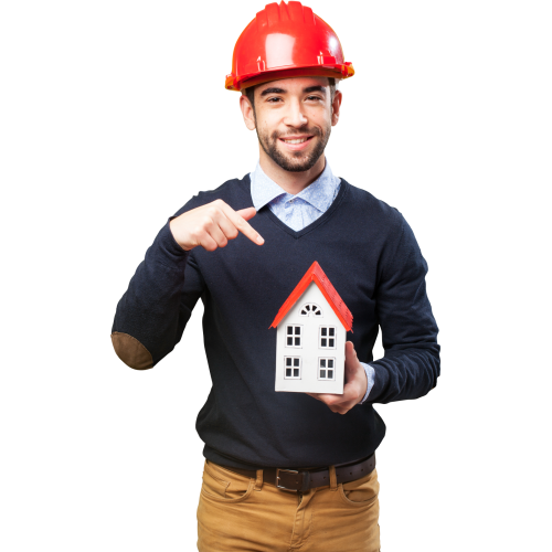 Autocollant Personne Architecte Maison