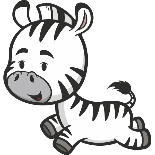 Autocollant Enfant Zèbre