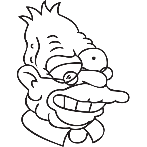 Sticker Simpsons Grand Père