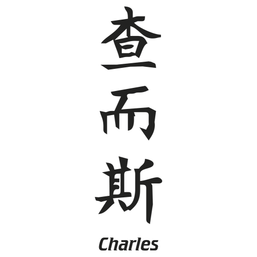 Sticker Prenom Chinois Charles
