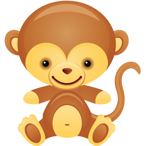 Autocollant Singe Pour Enfants