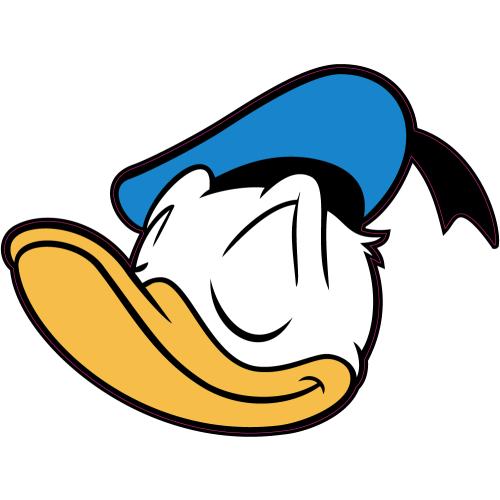 Autocollant Tete Donald