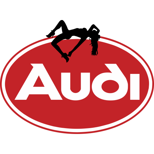 Autocollant Sexy Logo Audi