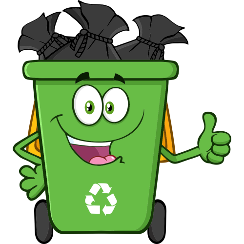 Autocollant Poubelle Pleine Respect Environnement Et Recyclage