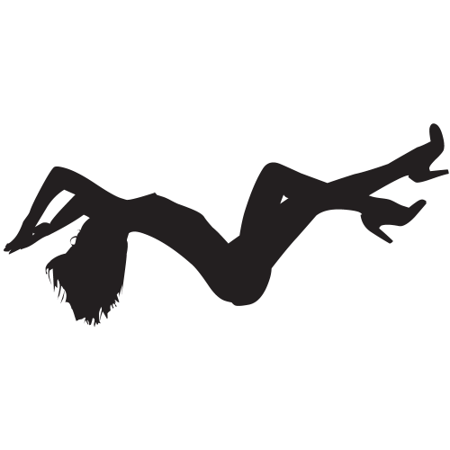 Sticker Silhouette Femme Sexy 35