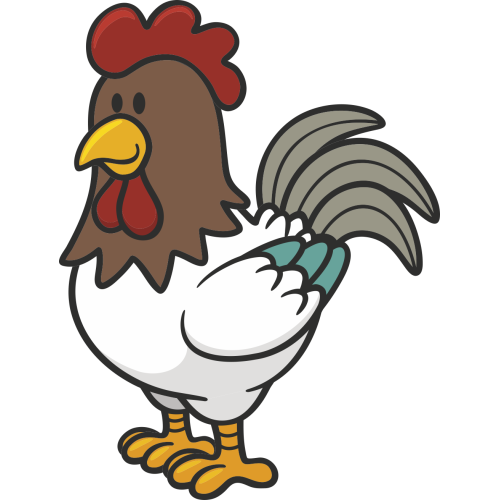 Autocollant Enfant Poule