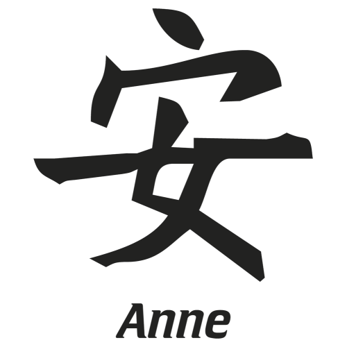 Sticker Prenom Chinois Anne