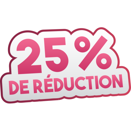 Autocollant Soldes 25% De Réduction