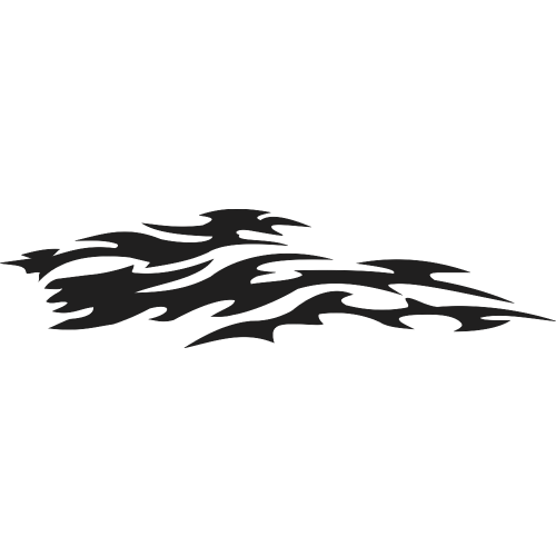 Sticker Deco Flaming