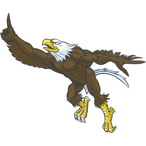 Autocollant Mascotte Aigle