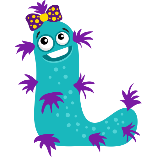 Autocollant Alphabet Enfant Monstre L