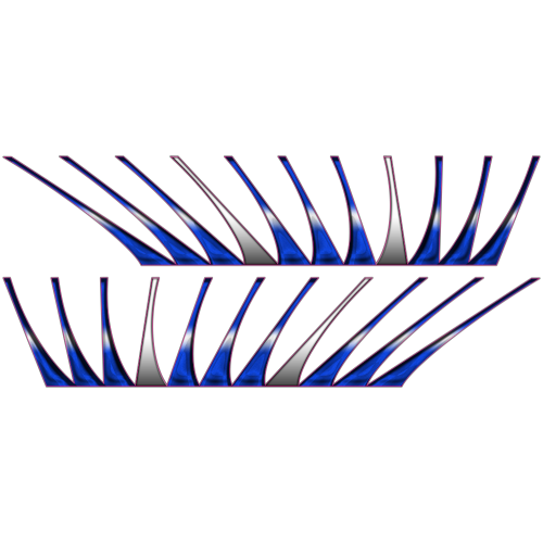 Autocollant Cils Bleu