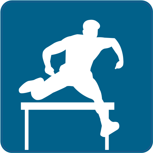 Autocollant Course Haies A