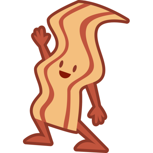 Autocollant Viandes Bacon Smiley