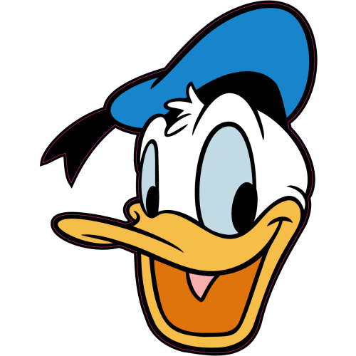 Autocollant Tete Donald