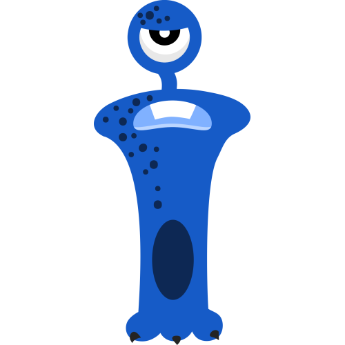 Autocollant Alphabet Enfant Monstre I