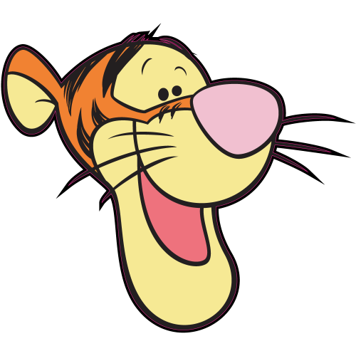 Autocollant Tete Tigrou