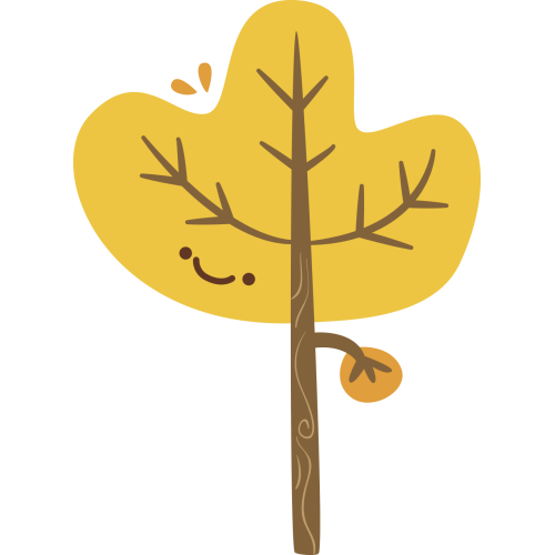 Autocollant Arbre Rigolo Enfant