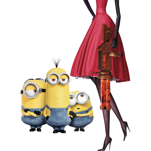 Autocollant Minions Femme