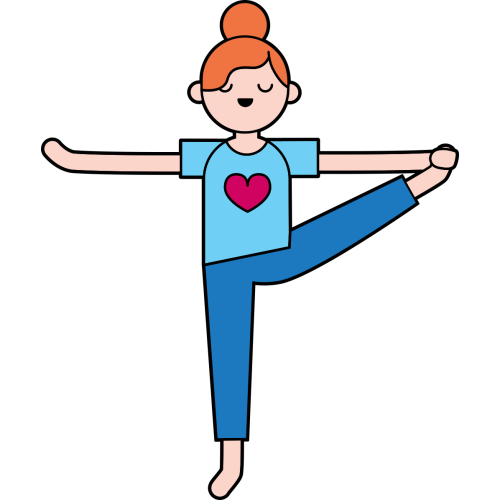 Autocollant Métier Yoga Position 4