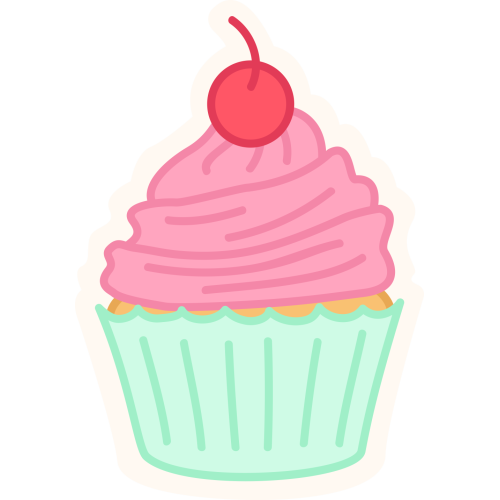 Autocollant Pâtisserie Cupcake 12