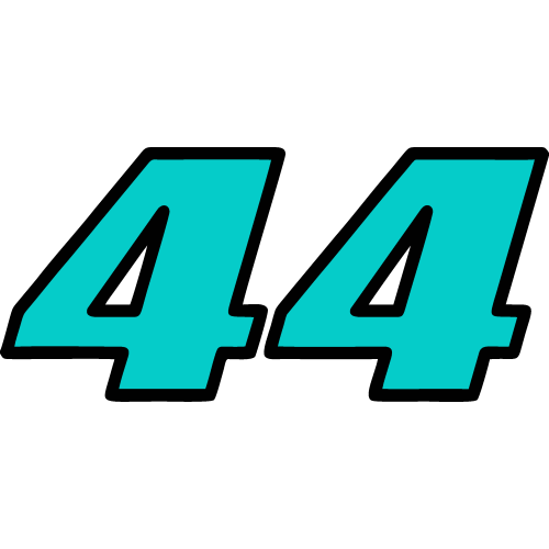 Sticker Lewis Hamilton 44  V1