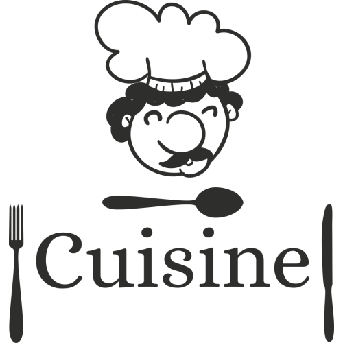 Sticker Cuisine Couverts