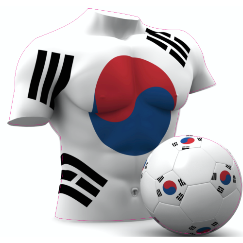 Autocollant Foot Coree