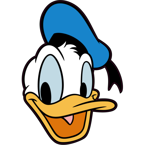 Autocollant Tete Donald