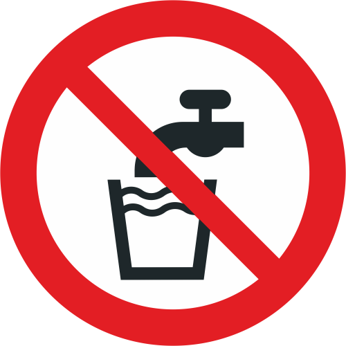 Autocollant Eau Non Potable